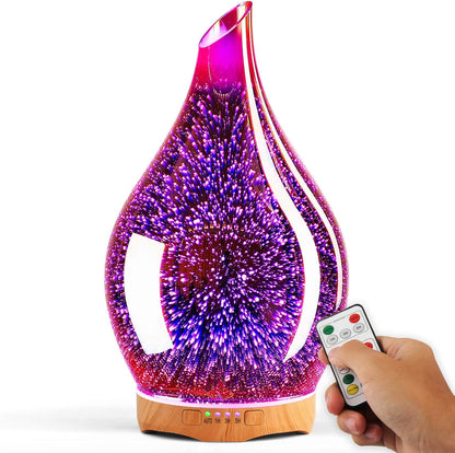 280ML Essential Oil Diffuser, Aroma Ultrasonic Humidifier with Remote Control, BPA Free, Auto Shut-Off, Timer Setting