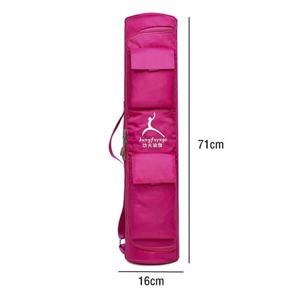 Fashion Yoga Mat Carry Bag Waterproof Yoga Sport Bags Gym Fitness Pilates Bag Shoulder Strap Carrier Backpack