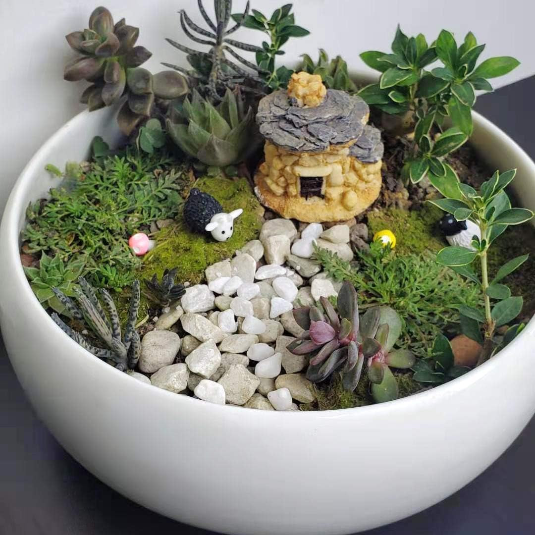 Fairy Garden Accessories-Fairy Garden Accessories Outdoor Miniature Garden Decorations Fairy Garden Supplies for Garden Patio Micro Landscape Yard Bonsai Decoration-Miniature Fairy Garden Kit