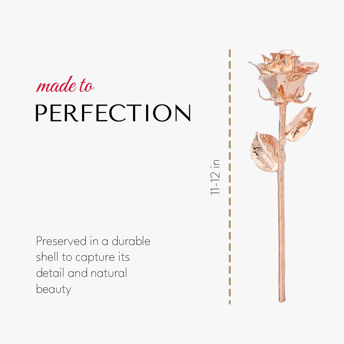 Real Rose Gold Rose, Genuine One of a Kind Rose Hand Dipped in 24K Gold Roses to Last a Lifetime