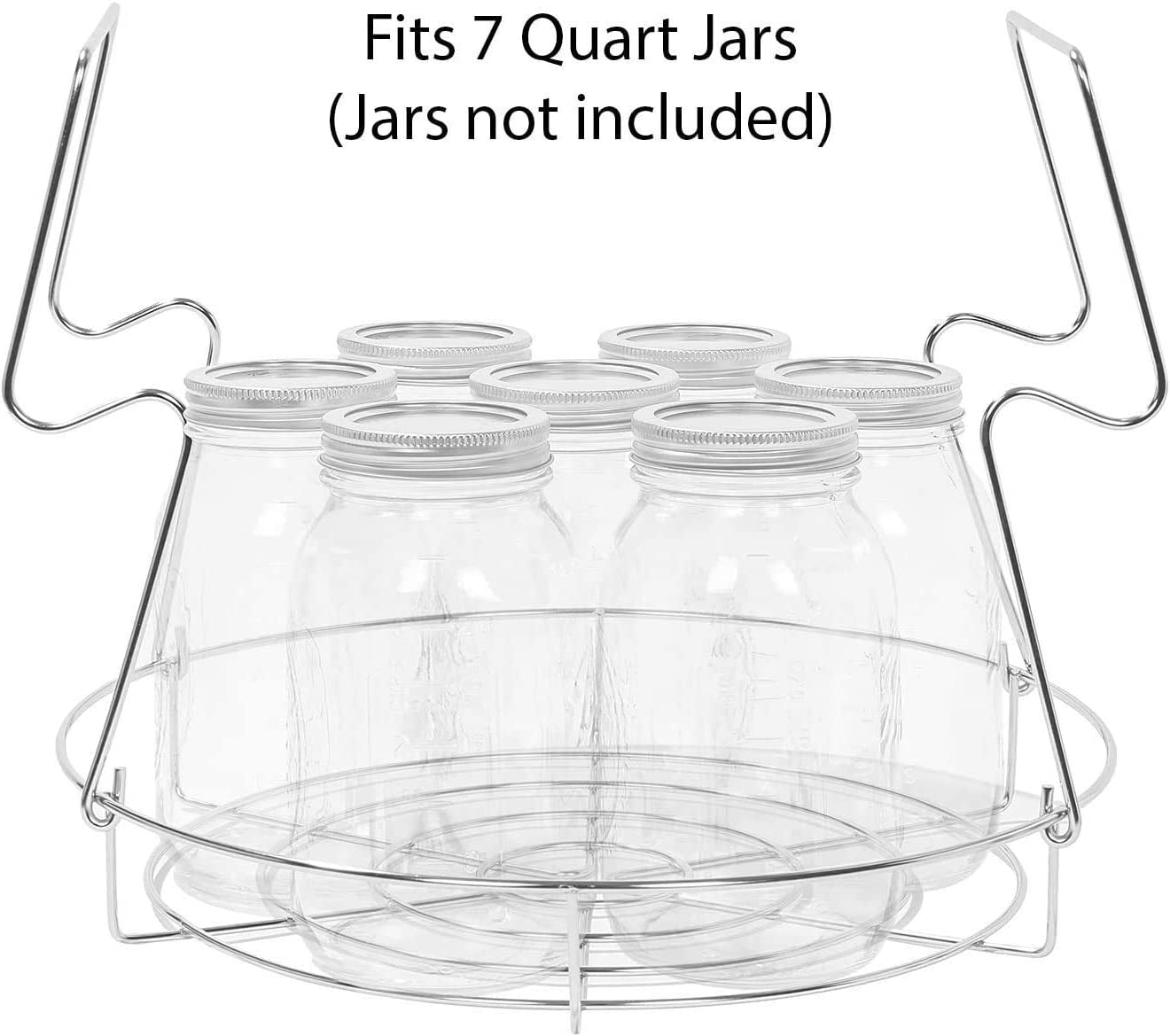 7 Pieces Premium Stainless Steel Canning Set Starter Kit W/ Rack. No Rust, Extra Stability. BULK PACKS (Canning Set)